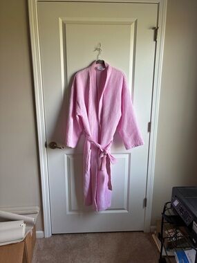 Light Pink Waffle Robe